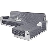 VANSOFY Sectional Couch Covers 100% Waterproof L Shaped Sofa Slipcover 3pcs Reversible Chaise Lou...