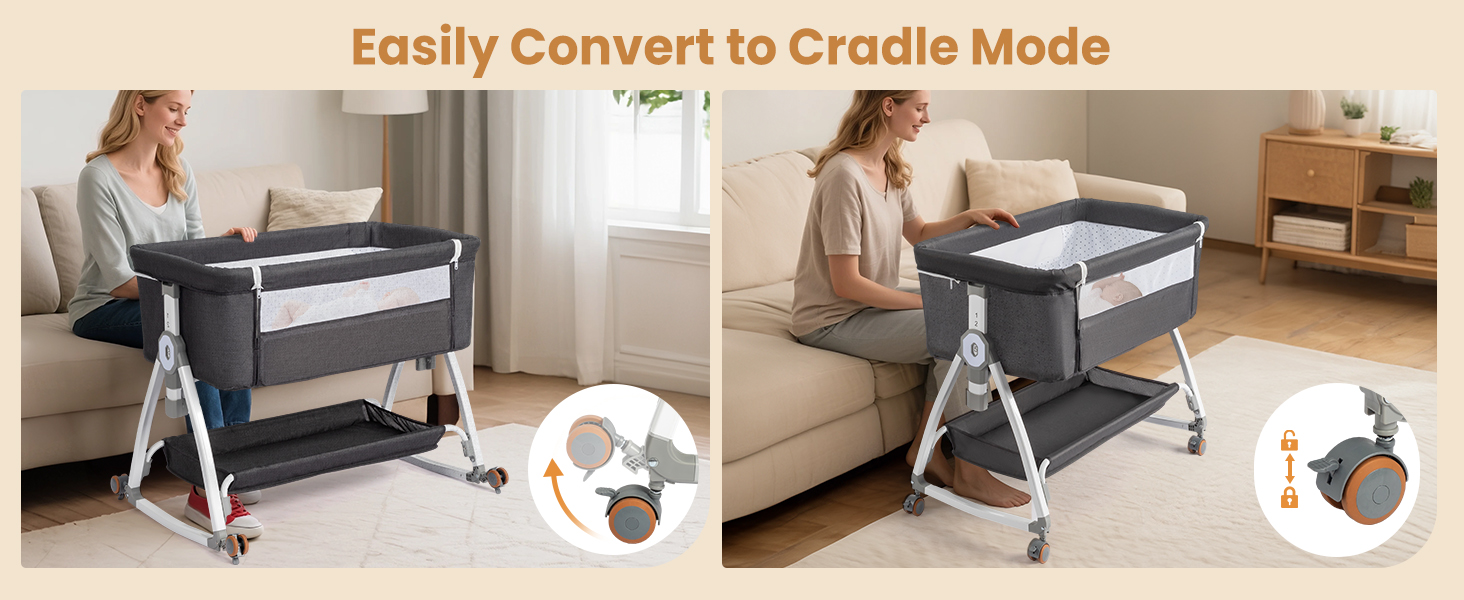 bassinet convert to rocking mode