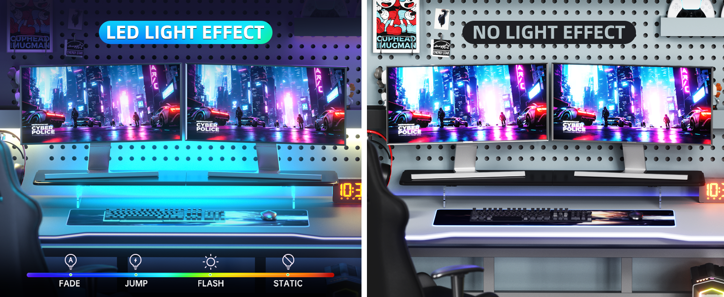 Strip effect and contrast