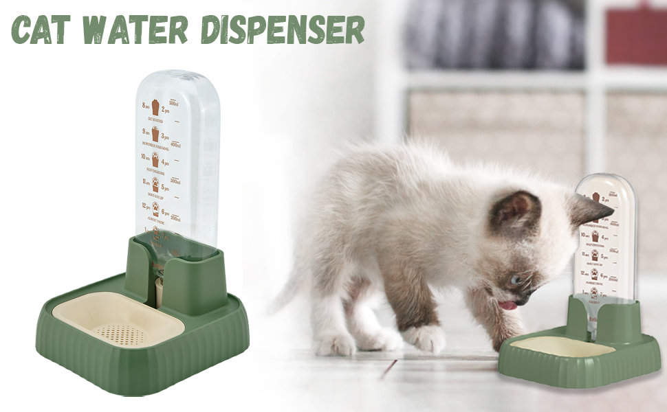 Cat Gravity Water Bowl, Pet Water Dispenser Automatic