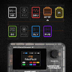 ■新品 SONICAKE POCKET MASTER WH 英語 バージョン Amazon.com: SONICAKE Pocket Master-Portable Multi Effects