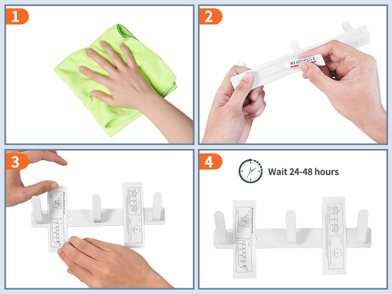 Sevenpers Coat Hooks Wall Mounted, Heavy Duty Coat Rack, Adhesive Coat