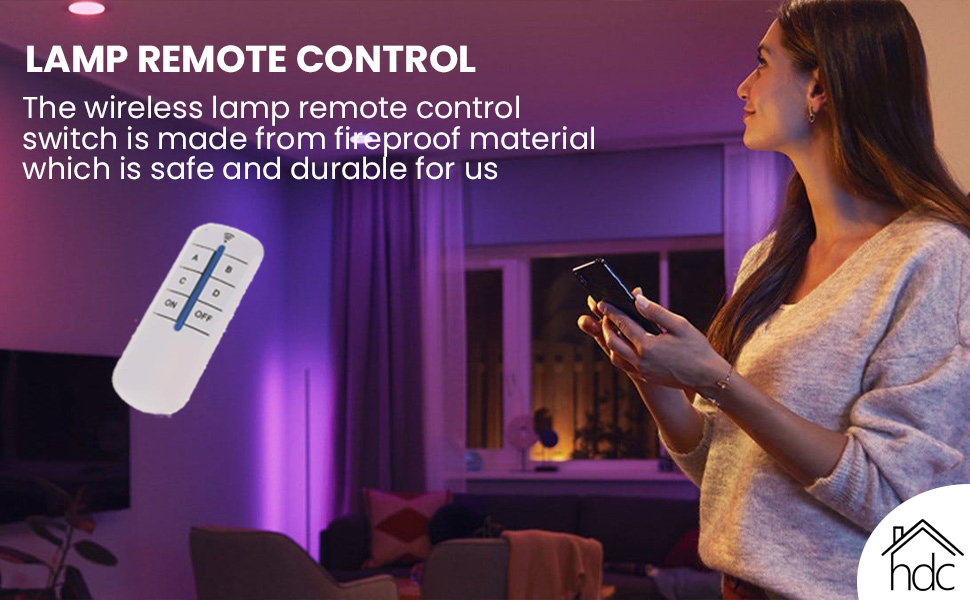 HDC™ Digital Switch 4Way ON/Off 220V240V Light Digital RemoteControl