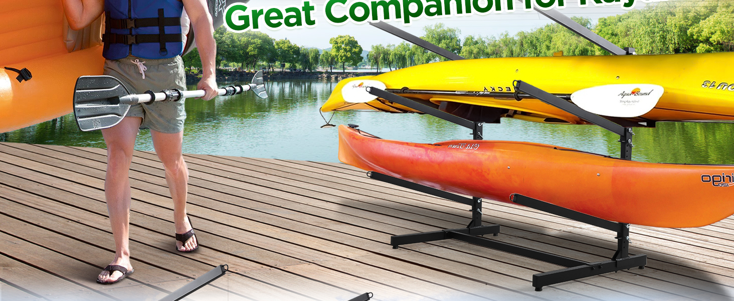 kayak racks for outdoor storage