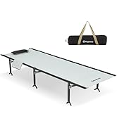 KingCamp Oversized Camping Cot, Folding 440lbs Heavy Duty Portable Lightweight Ultralight XL Larg...