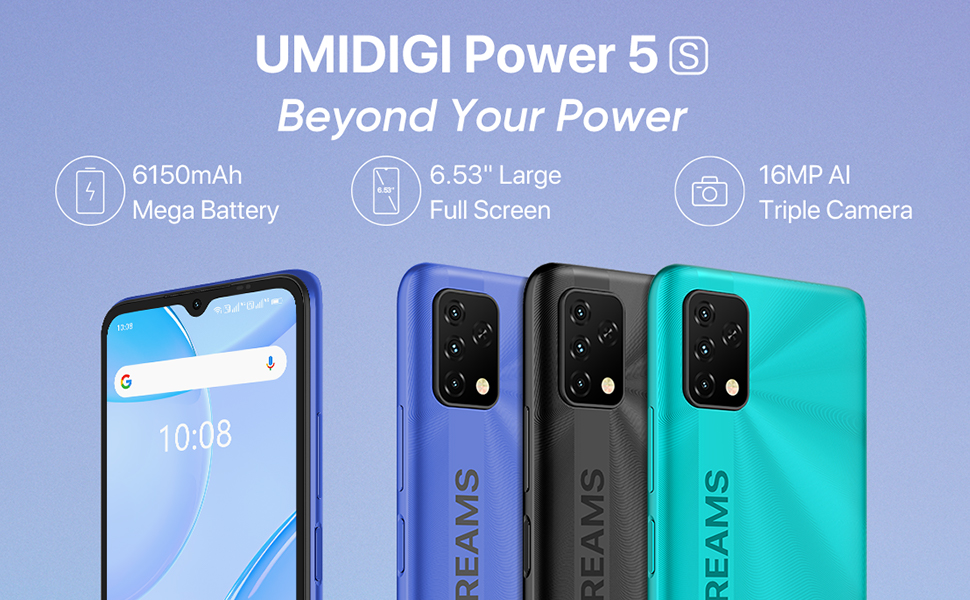 UMIDIGI Beyond Dreams スマートフォン power5 Amazon.com: UMIDIGI Power 5S 4+32GB Unlocked Cell Phone