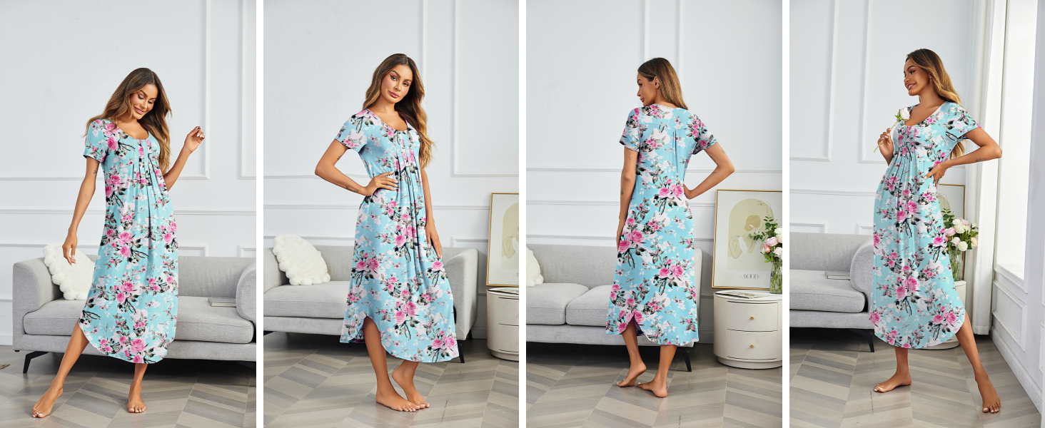 floral nightgown