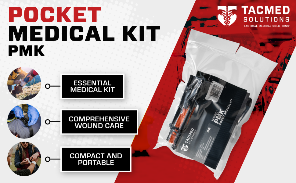 Pocket medical kit Tactical first aid kit Compact trauma kit Emergency medical kit