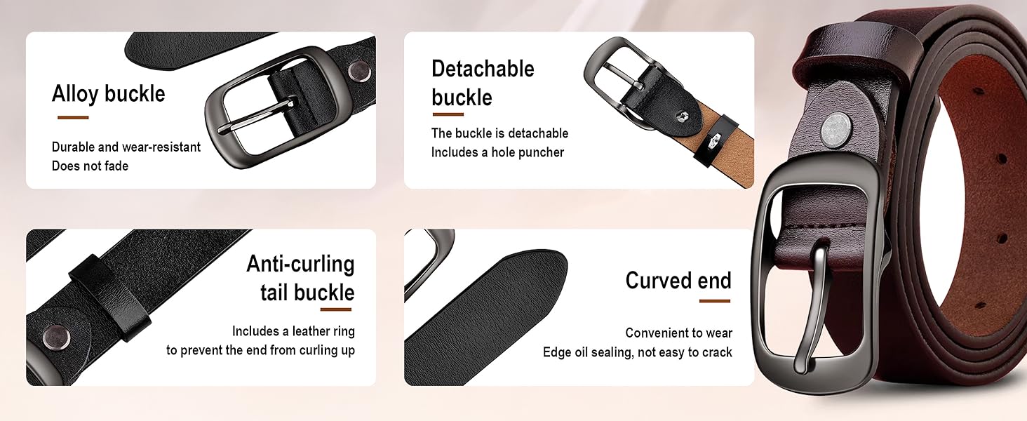 women's leather belt