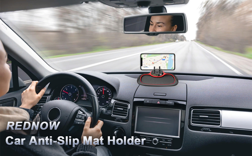 Multifunctional Car Anti-Slip Mat Car Phone Holder - Simple Style.