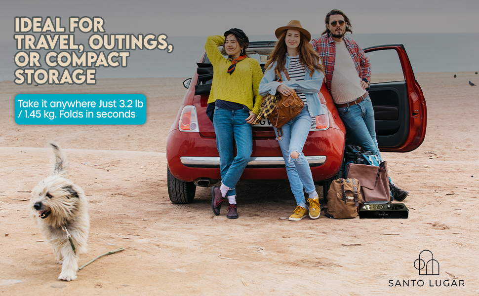 travel ideal portable light foldable table outdoors