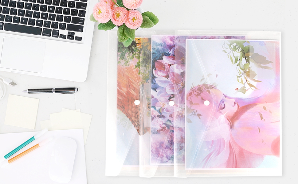 Clear Plastic Wallets A430 Pack Plastic Folders Document Wallets Files