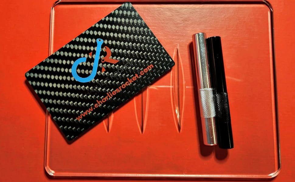 Charlie's Rocket Snuff Plate Kit Snuff Board Tempered Glass Snuff