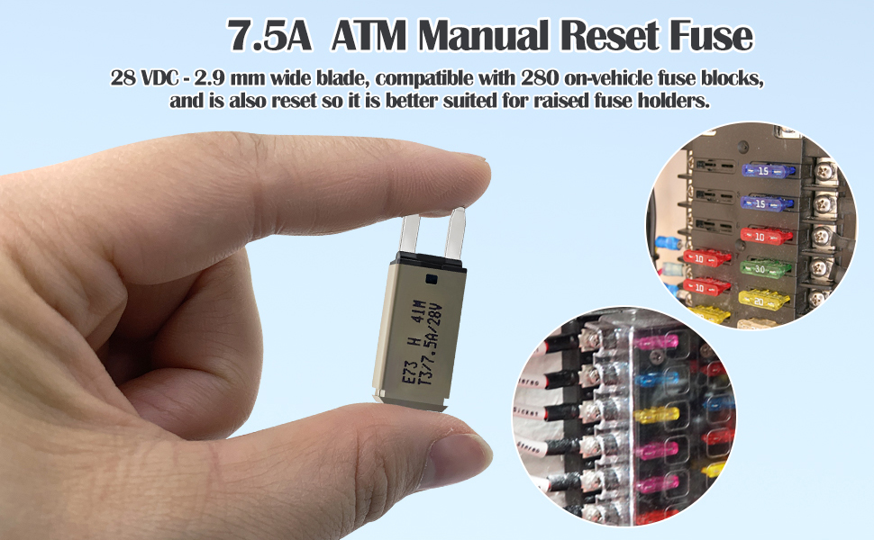 car reset fuse kit small auto fuses 7.5a 