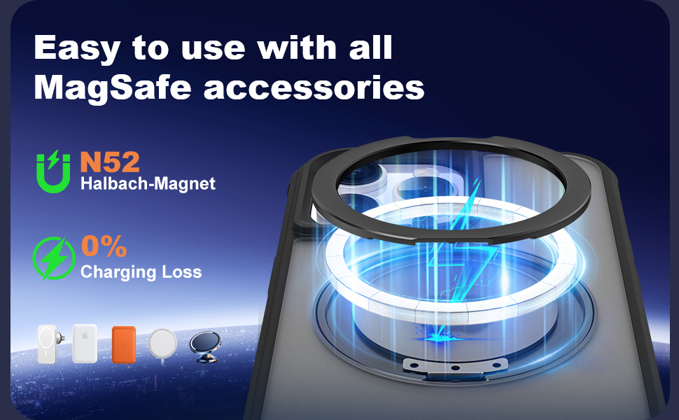 XIEWE for iPhone 13 Pro Case 6.1 Inches 360°Rotatable