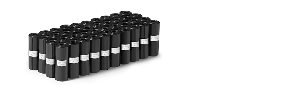 Diboniur Dog Poop Bags 600 Count, Black Dog Poop Bags, Sturdy and Leakproof (40 Rolls, 15 Per Roll) 22 bolsas caca perro