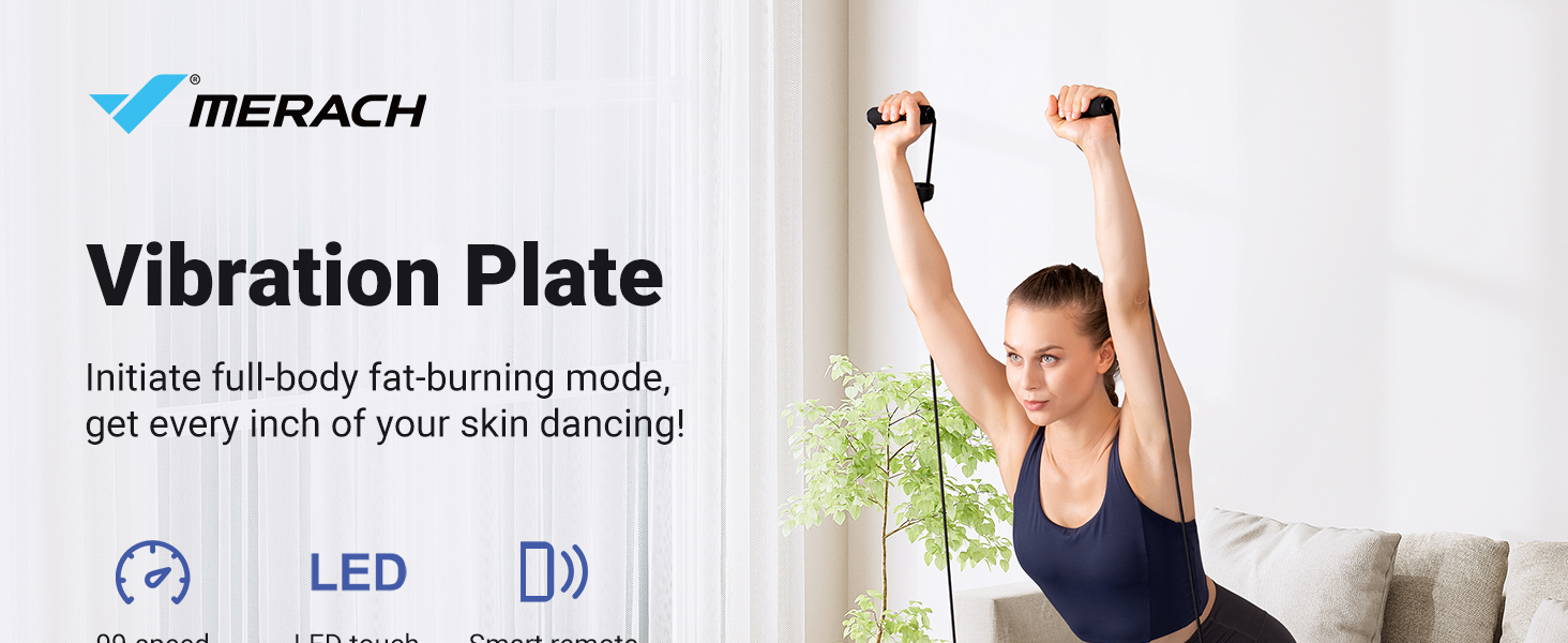 MERACH Vibration Plate Exercise Machine, Vibrating Plate