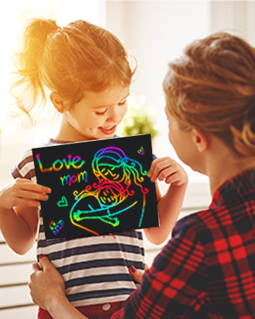 ZMLM Rainbow Scratch Paper for Kids: Art Craft Magic Paper Gift Set Coloring Drawing Supplies Kit for Teen Age 4-12 Girls Boys Game for Birthday Party Favor| Activity Fun| Learning 12 black scratch off paper for kids