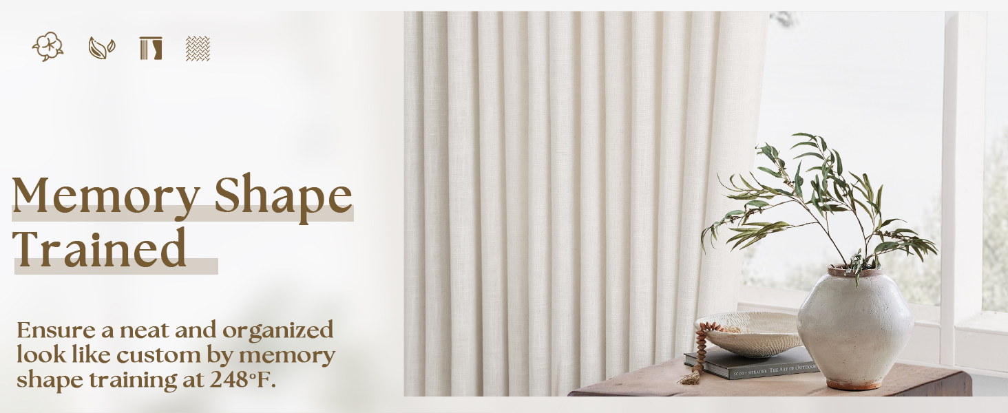 memory shape curtains