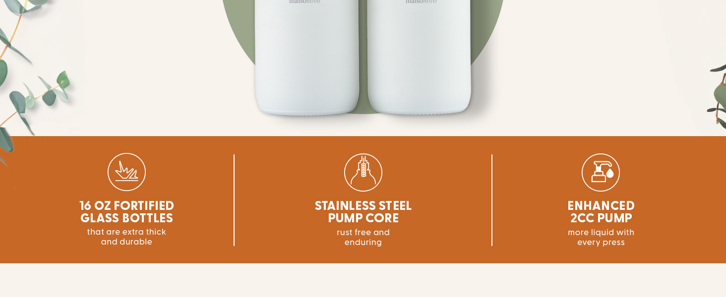 Glass Soap Dispenser with Pump