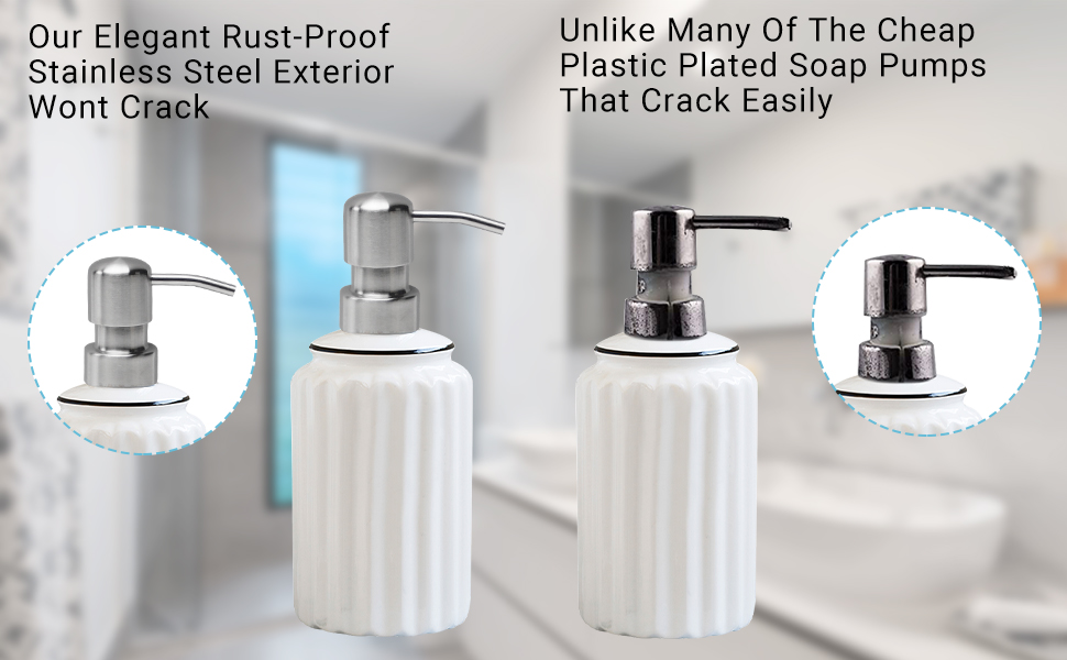 MroMax 2Pcs Soap Lotion Dispenser 25mm Modern 304 Stainless