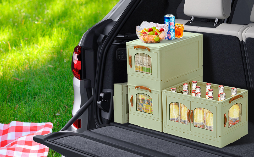 EHAMILY Stackable Storage Bins with Lids Set 3 Tier,26 Gal