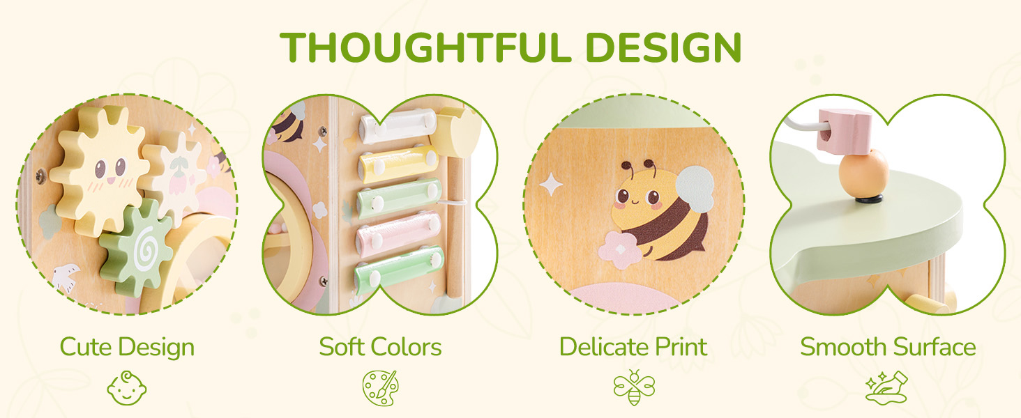 Wooden Activity Cube