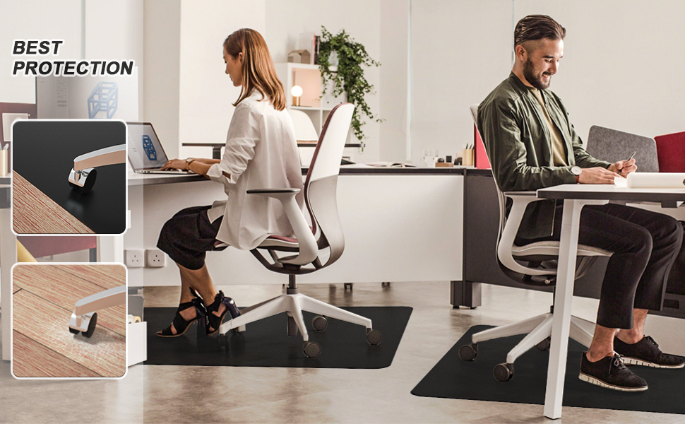 Naturehydro Office Chair Mat for Hardwood Floor, 48" x 30