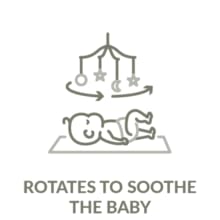 Rotates to Soothe the Baby