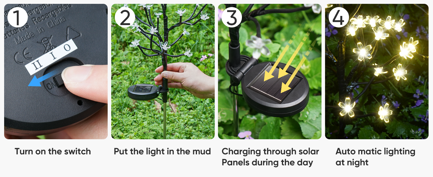solar garden lights outdoor