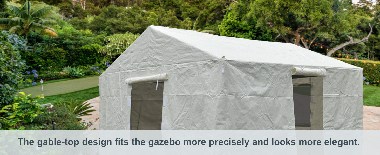 Domi 12' x 20' Universal Winter Gazebo Cover for Hardtop