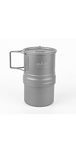 Amazon.com: Maxi Titanium Moka Pot - Premium Coffee Maker