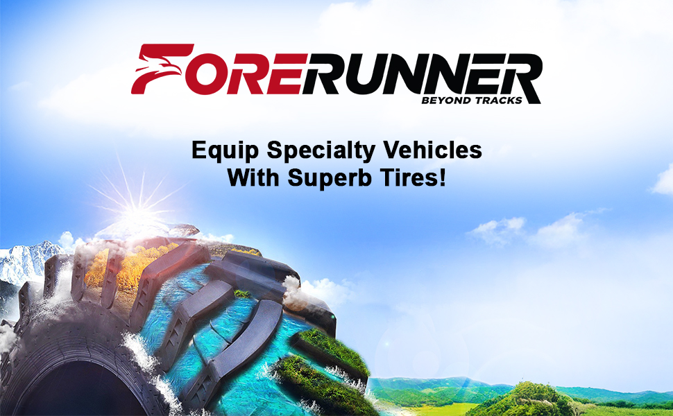 forerunner tires atv utv all terrain mud terrain lawn mower tractor industrial trailer
