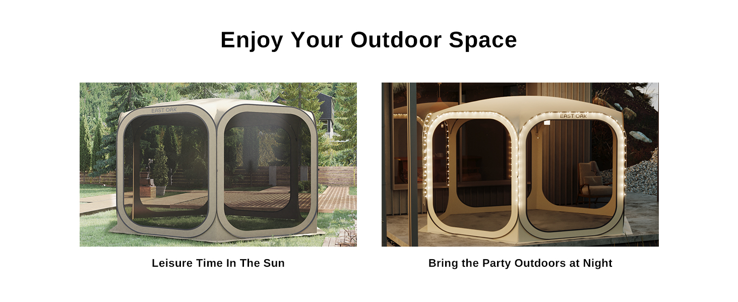 EAST OAK Screen House Tent PopUp, Portable Screen Room