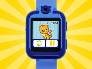 Tikkers Interactive watch with stop watch screen