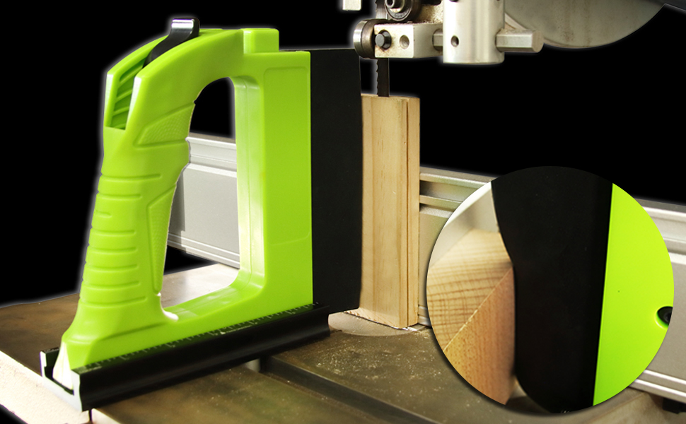 O'SKOOL Featherboard for Bandsaw Resawing of Wood Cutting, on Blade