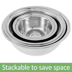 stainless steel mixing bowls
