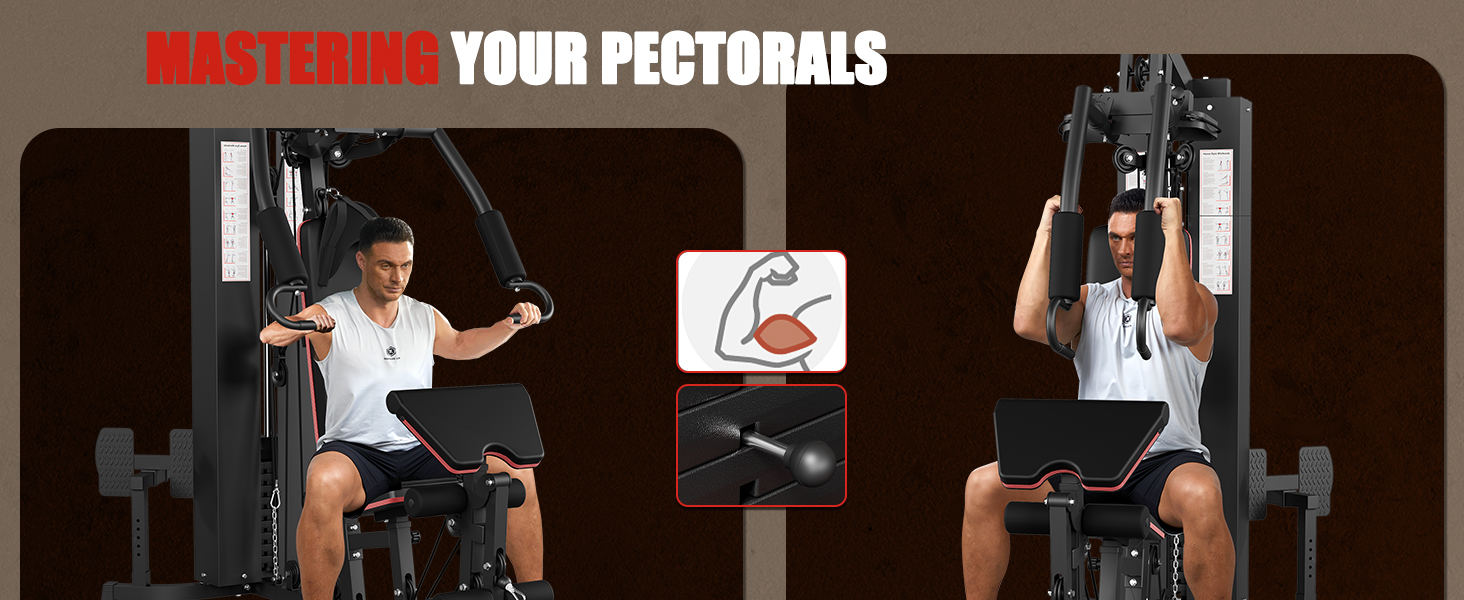 ActiveTrail multifunctional home gym equipment with 150 lb weight stack and pulley system