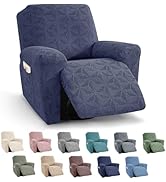 YEMYHOM Recliner Chair Cover, Stretch Recliner Slipcover for 1 Seater, Geometric Jacquard Reclini...
