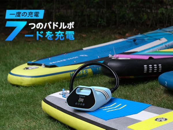 TOPUMP 充電式SUPエアポンプTPS300 エアーテント Amazon.co.jp: TOPUMP 充電式SUPエアポンプTPS300、20 PSI