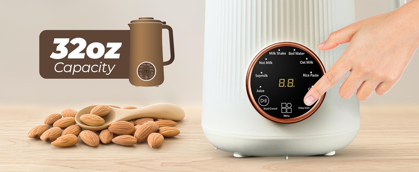 walnut milk, blender small, milk container, flax milk, nut milk maker, kitchen small appliances