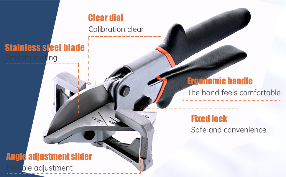 Terizger Miter Shears for Angular Cutting Molding,Quarter Round Cutting