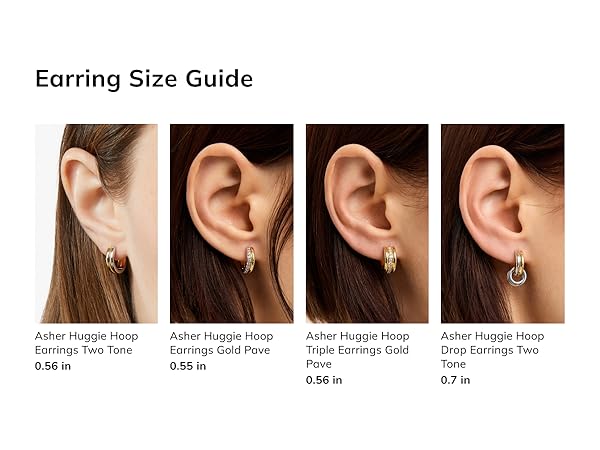 Amazon.com: Ana Luisa Asher Small Huggie Hoop Earrings for