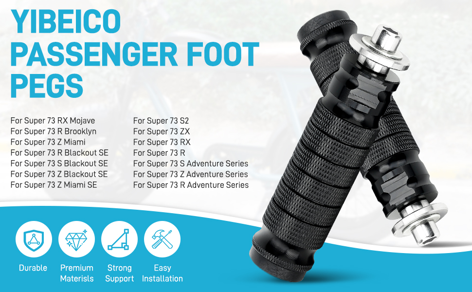 Reiです( * ॑꒳ ॑*) Amazon.com: YIBEICO Foot Pegs for Super 73 S2/ZX/RX/S