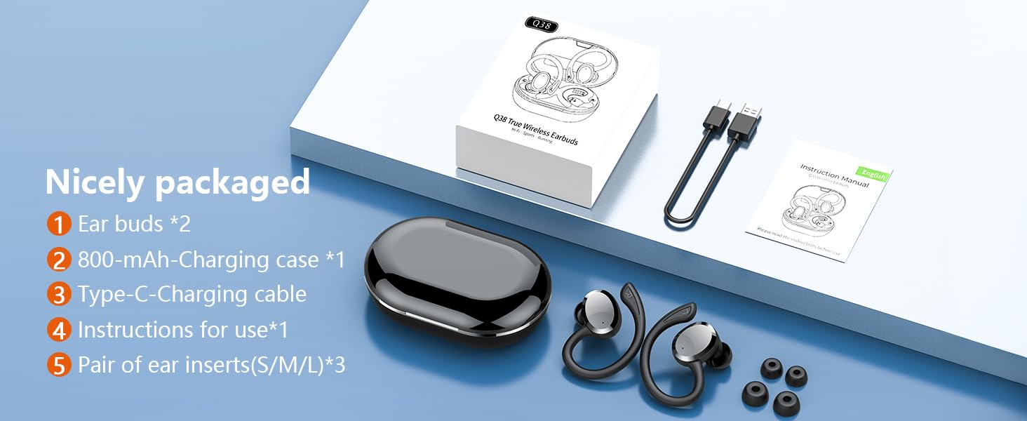 Wireless Earbuds With Earhooks