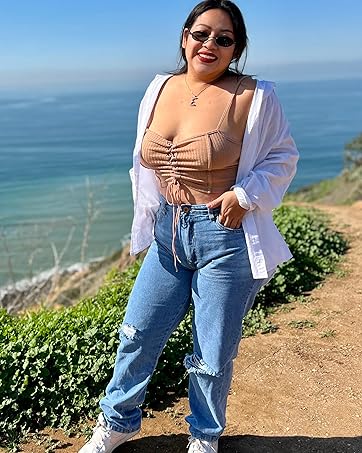 IN'VOLAND Womens Plus Size Button Down Shirt