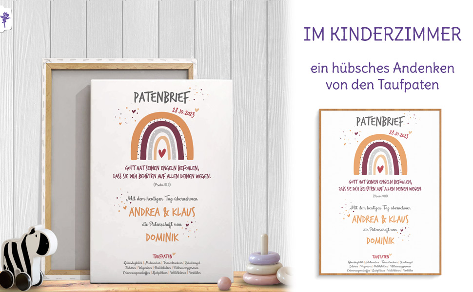 Geschenkidee Taufe, Taufandenken
