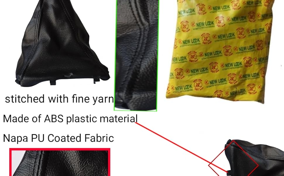 New JD Car Accessories Pu Leatherette Gear Shift Lever Cover Boot for