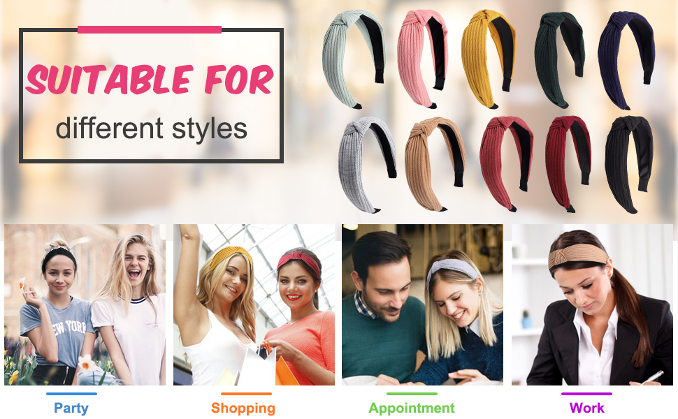 knotted headbands for women