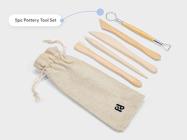5pc Pottery Tool Set